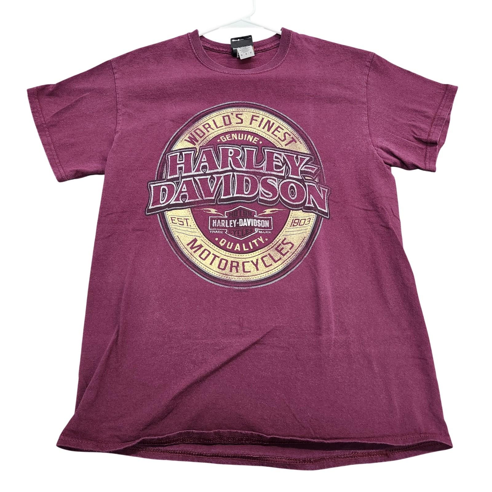 Harley-Davidson Shirt Mens Medium Purple Motorcycles Graphic Tee Durango CO Unisex T-Shirt XXXL