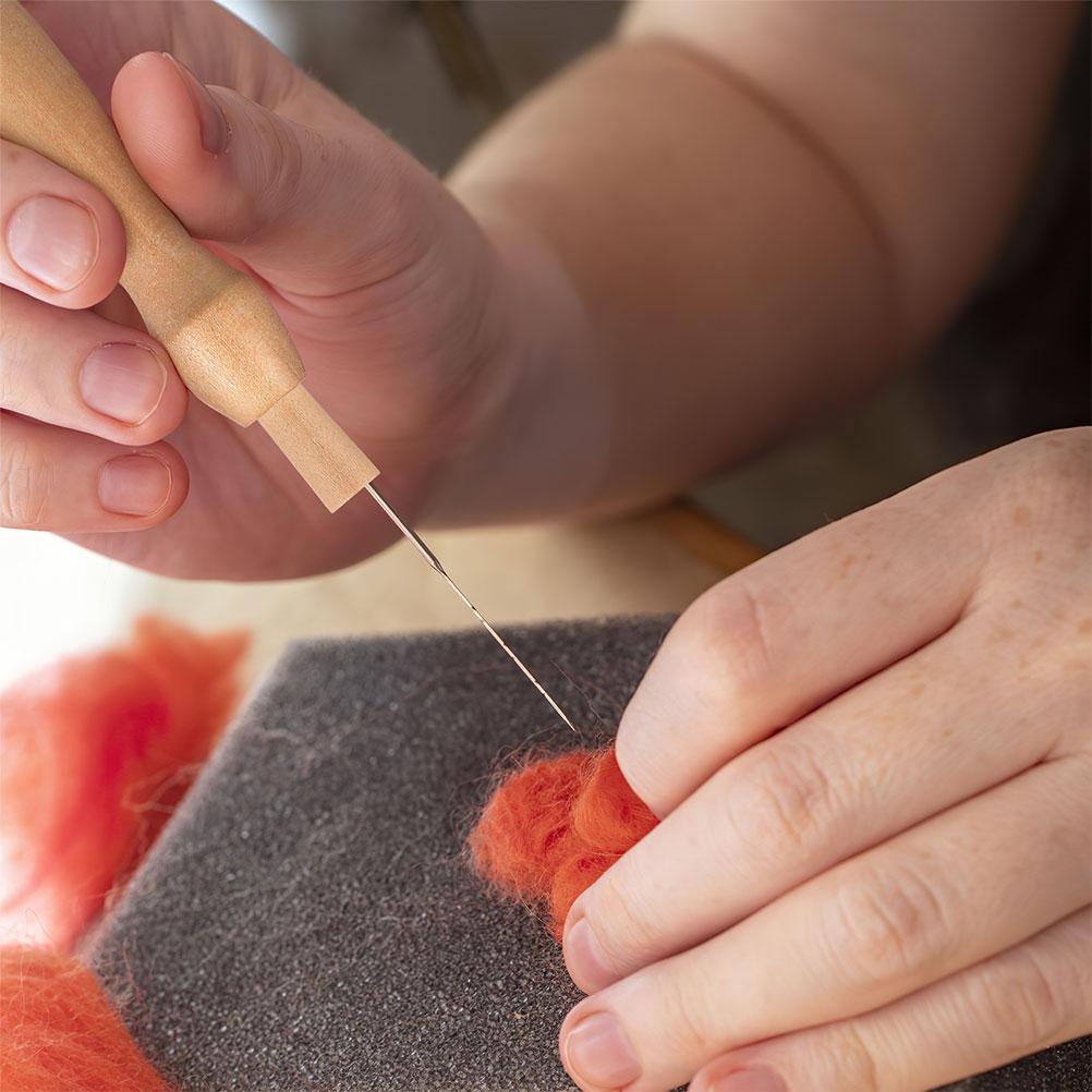 16Pcs Needle Felting Handle Kit Wool Felting Tools Handles For Felt Diy Package Crafts Sewing Felting Supplies