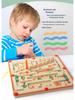 Children's Mushroom Maze: Magnetic Bead Sorting & Counting Game