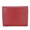 Used LOUIS VUITTON Tri-fold wallet Portefeuille Joy M6658M Epi Leather Ruby Everyday use