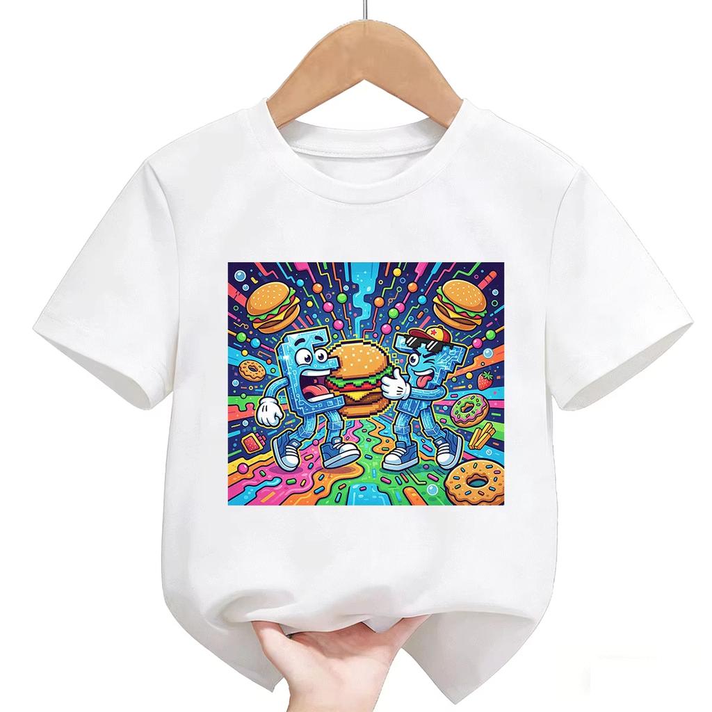 Kids 67 Themed Colorful Print TShirt Soft Cotton Fabric Breathable and Comfortable Ideal for Toddlers and Childrendf0311