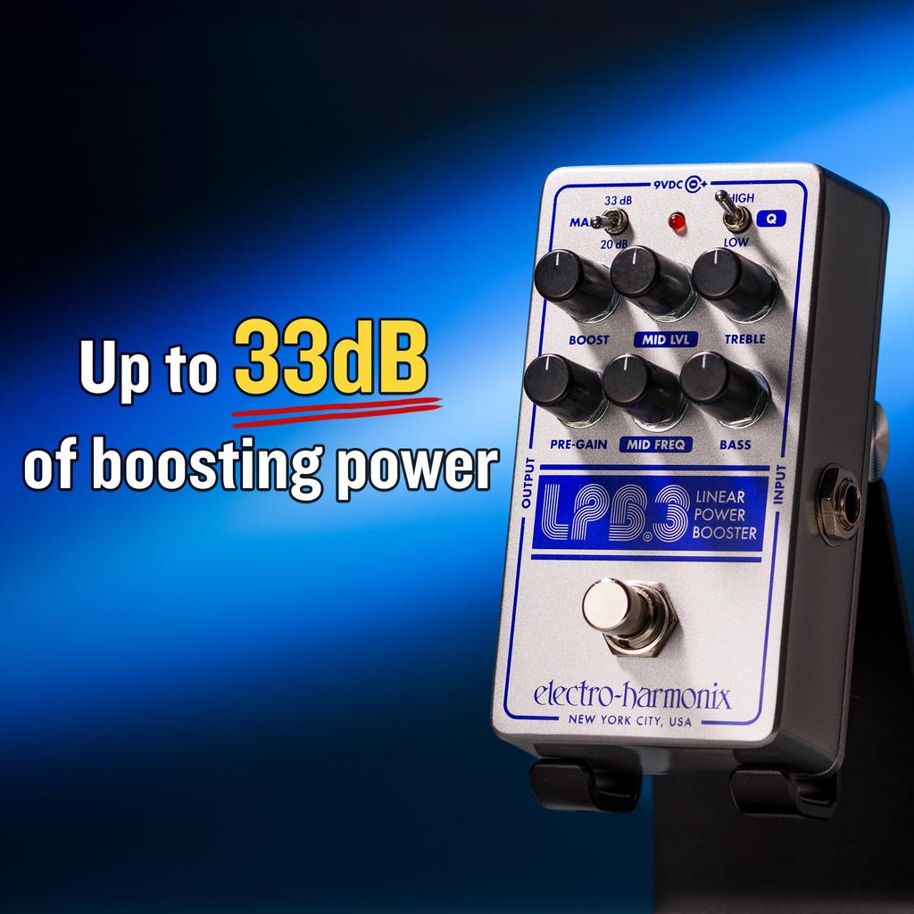 Linear Power Booster EQ Pedal Electro-Harmonix LPB-3 &