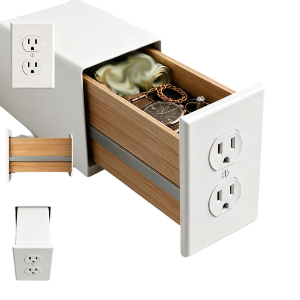 Waterproof Invisible Wall Vault Wall Mount Embedded Secret Safe Cabinet  Home Security белый