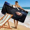 Rhythm: Johnny's Electric Night Beach Towel Beach Beach Towel for Vacation Photos Absorbent Bath Towel Quick-drying Swim Towel Seaside