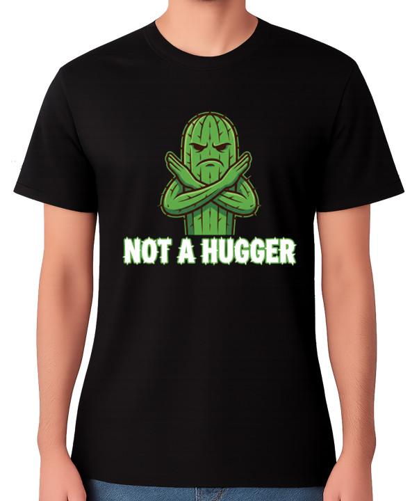 Not A Hugger Cactus T-Shirt Funny Anti-Social Humour Graphic Tee S разноцветный