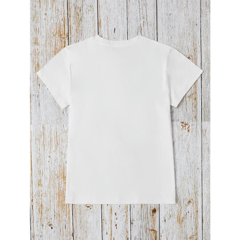 Blueberry Print T-shirt, Short Sleeve Crewneck Casual Top, Summer and Spring, Women's T-shirt.