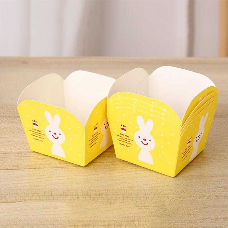 

Pabei Disposable Square Chiffon Cake Paper Cups