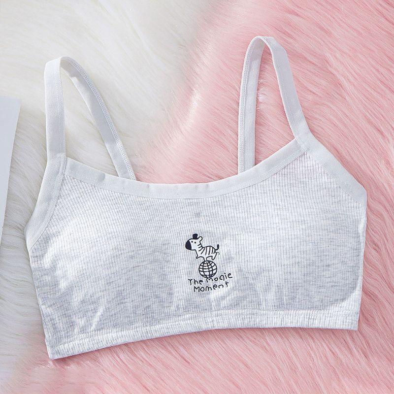 Girl Underwear Soft Cotton Bra for Kids Teenager Training Vest Underwear Puberty