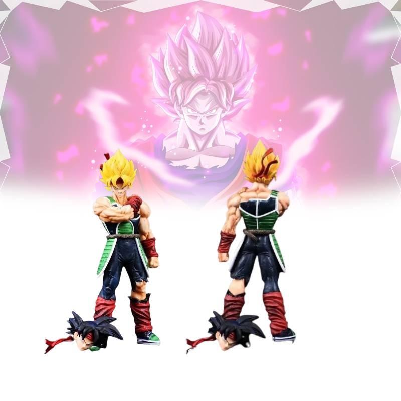 Super Saiyan Gk Double Head Sculpted Collectible Figure 24cm Pvc Model Toy