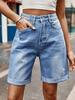 Damen Distressed Jeansshorts - Lässig, Lockerer Schnitt