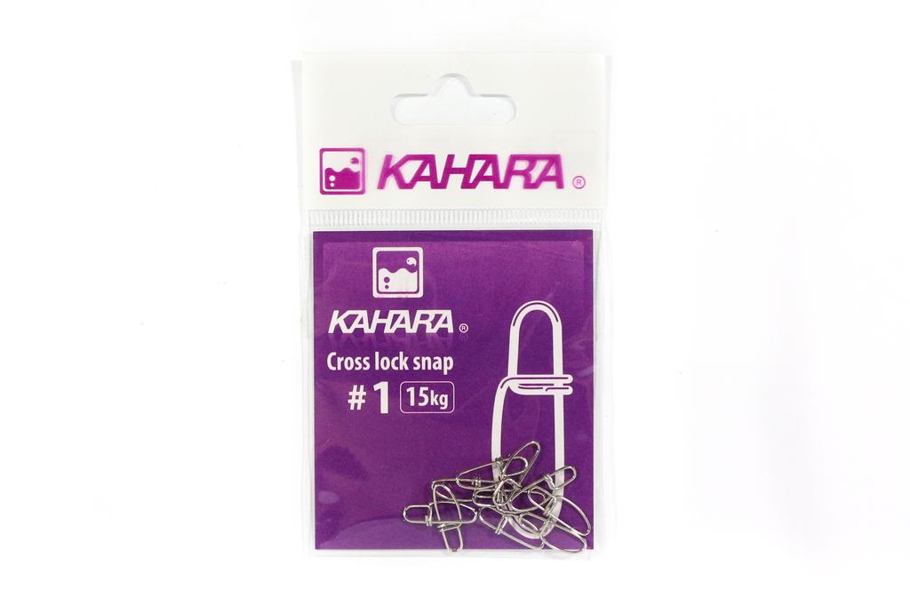 Kahara Cross Lock Lure Snap størrelse 1 (0676)
