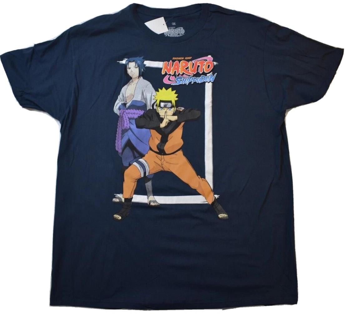 Ripple Junction Mens Naruto Shippuden Shonen Jump Blue Shirt New 2XL L