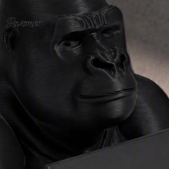 Desk Organizer for Office 3D Printed Gorilla Business Card Holder, Phone Stand, Cool Desktop Holder Figurine Home Decor, Gift Colleagues Decorative