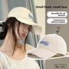 Adjustable Cotton Cap With Retro Font Embroidery And Sun Protection For Outdoor Activities