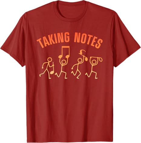 Funny Music Art for Unisex Women Musical Note Gag Music Lover TShirt Rap Hip Hop Streetwear Clothes Rocker Saying Tee Novelty Gift