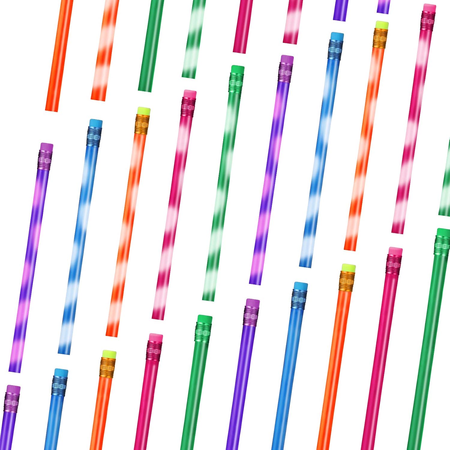 Outus Color Changing Mood Pencil with Eraser Wooden Pencils Heat Activated Color Changing Pencils Thermochromic Assorted Colors (30 Pieces) 30