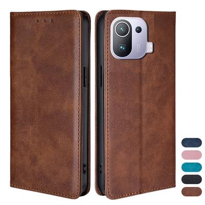 Business Magnetische Handyhülle für Xiaomi 12 12S 12T 12X 11T 11X 11 Pro Ultra 11 Lite 5G NE Leder Klapphülle Funda Kartenfächer