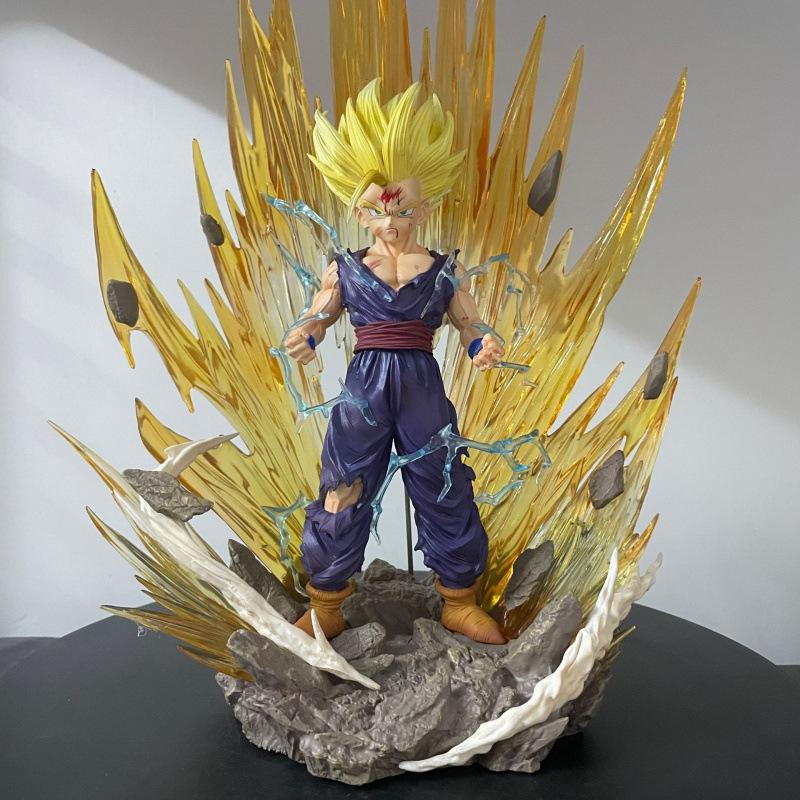 Dragon Ball HB Super Second Gohan Figure, Anime Peripheral Tide Play Doll Ornament, Super Saiyan Model Gift