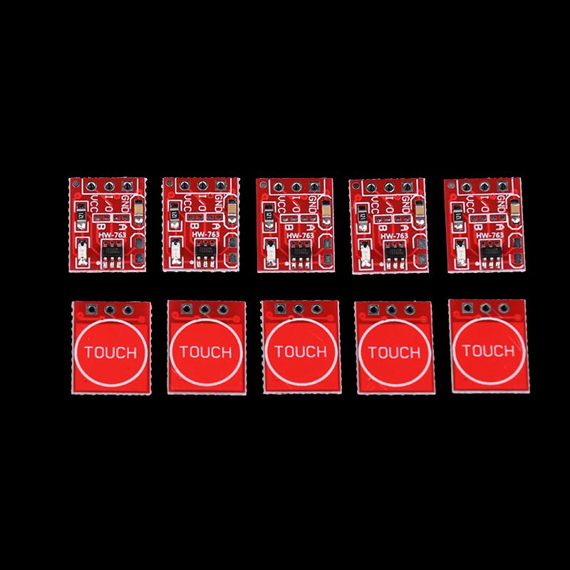 10Pcs Ttp223 Touch Key Module Self-Locking / Momentary Capacitive Switch Single Channel Module