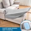 Jacquard Stretch Fabric Sofa Cover Plain Seat Couch Covers for Sofa Living Room Removable Seat Case Chaise Lounge Slipcover Pets