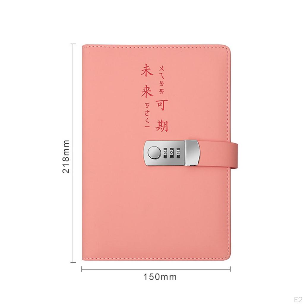 Confidential Notebook with Security Mechanism, Leather Journal Locked By Code