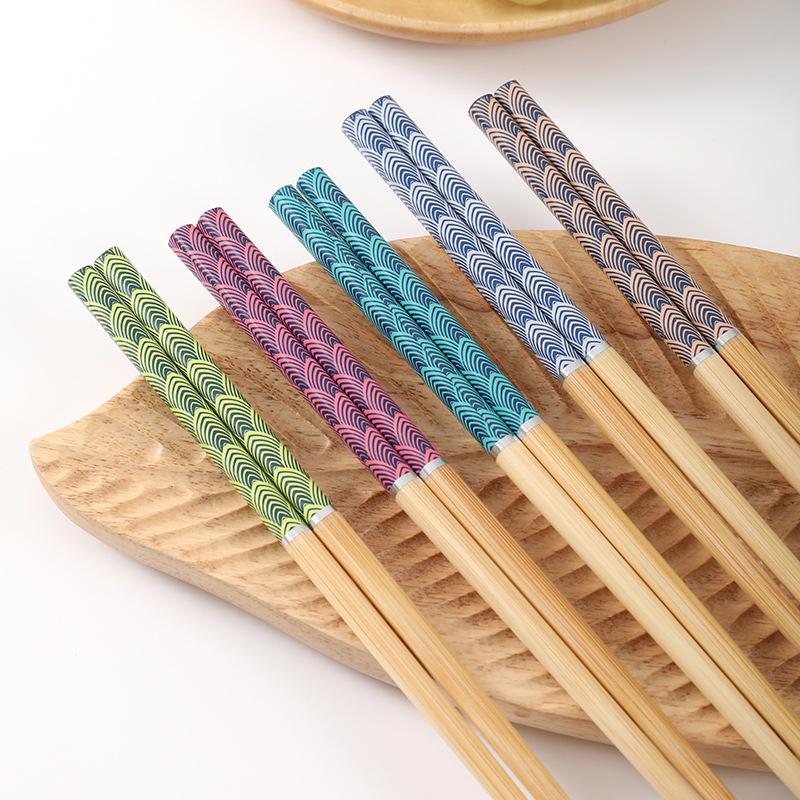 Premium Natural Bamboo Chopsticks: Non-slip, Mildew-Resistant, High-Temperature Tolerant, Unpainted and Ideal for Home.