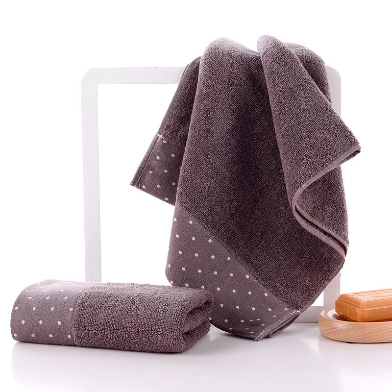 New Jacquard Polka Dot Thick Cotton Towel Gift