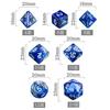 XSAJU TRPG Dice, Polyhedral Dice, 7-Piece Set, 4-Sided, 6-Sided, 8-Sided, 10-Sided, 12-Sided, and 20-Sided, for Card Games, Tabletop Games, and Educat