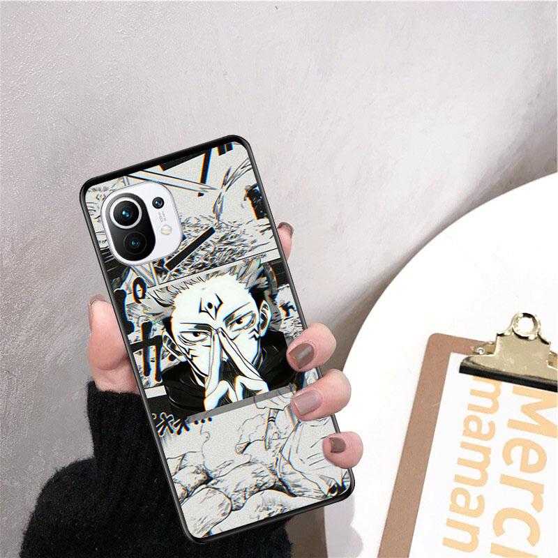Jujutsu Kaisen Yuji Satoru Gojo Hülle für Xiaomi 12 Mi 10T 11T 11 Pro 10 10T 11 lite 10pro 11Ultra Poco X3 Pro Poco F3 M3