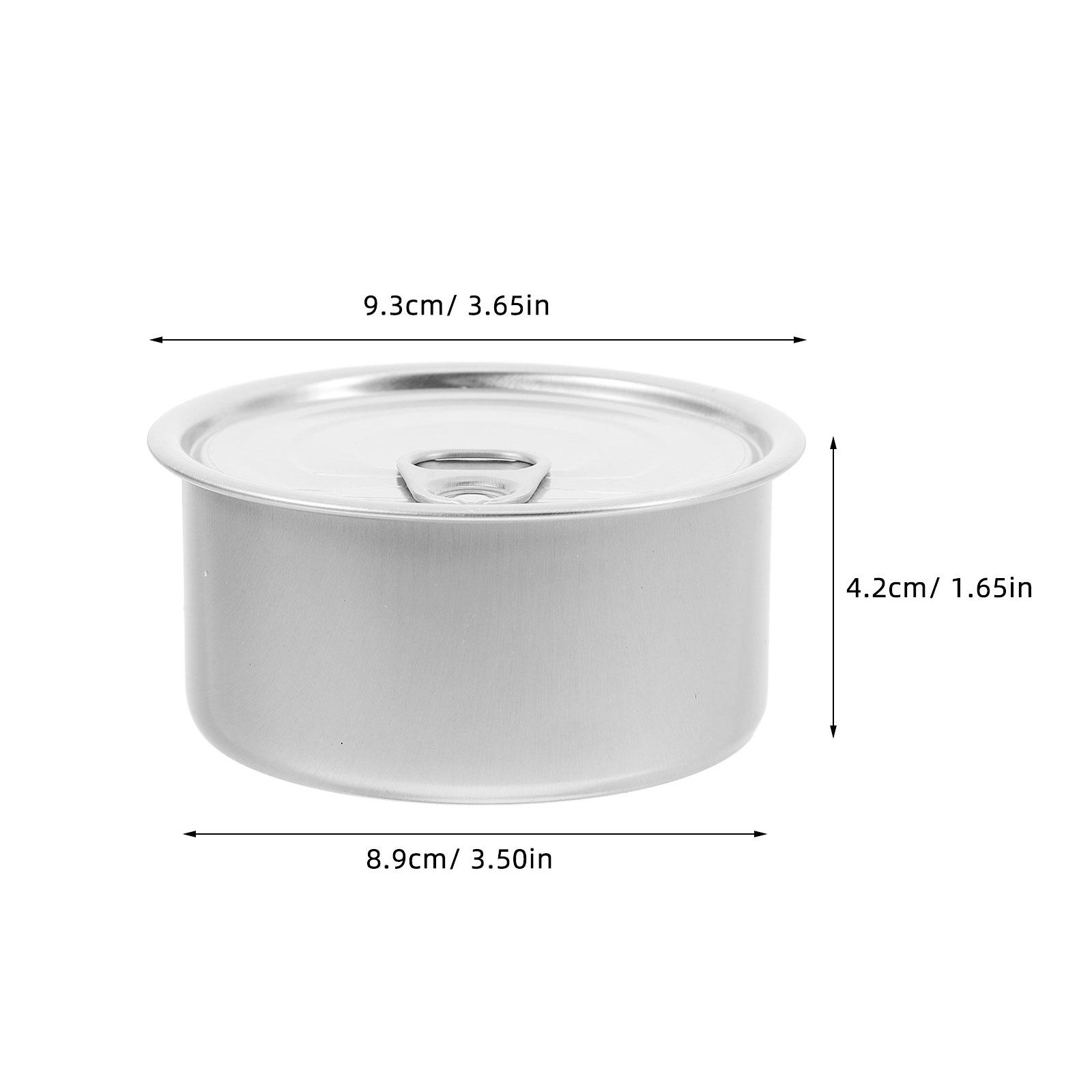 10Pcs Empty Aluminum Tin Cans Sealed Tea Coffee Food Containers Easy Open Lid Storage Travel Outdoor
