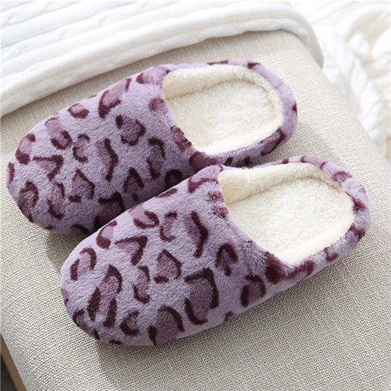 Soft Sole Indoor Slippers Warm Fleece House Shoes for Wood Floor Heating Home Cozy Non-Slip Slippers