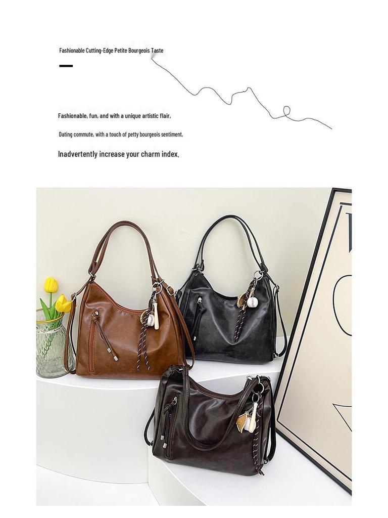 Borsa a tracolla retrò da donna: Zaino e borsa da viaggio capienti e versatili.