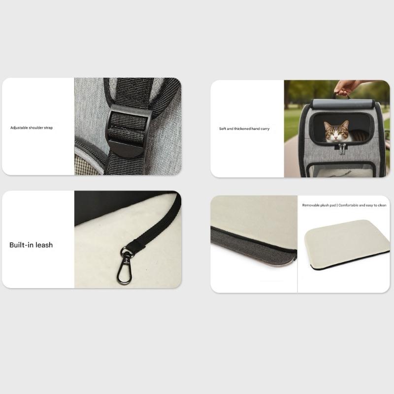 Small Animal Carrying Bag With Additional Space For juvenile animals Vet Visits Outdoor tasks