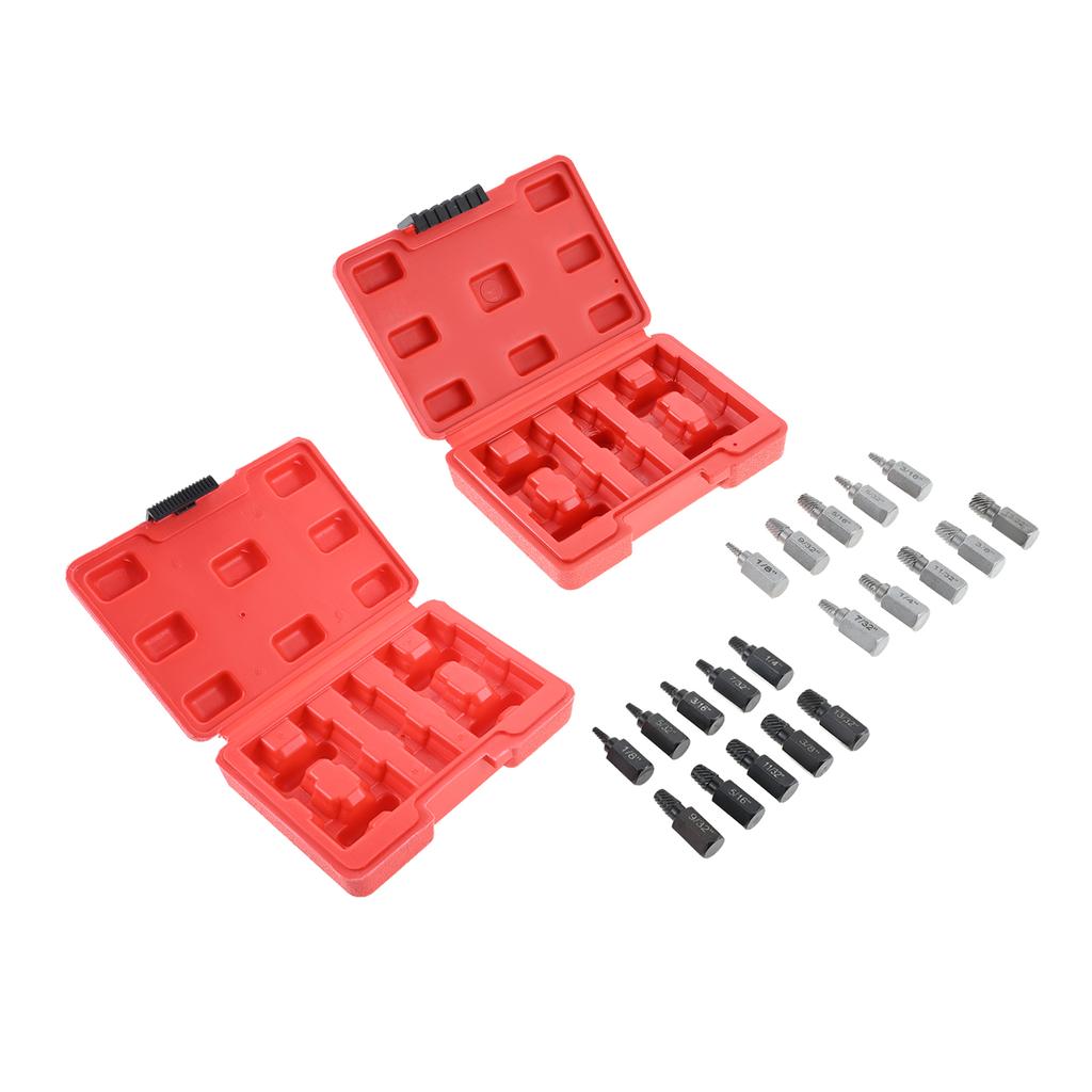 10PCS Damaged Screw Extractor Drill Bit Set Easy Out Bolt Extractor Kit Hex Head Bolt Extractor Remover Tool for Broken Studs