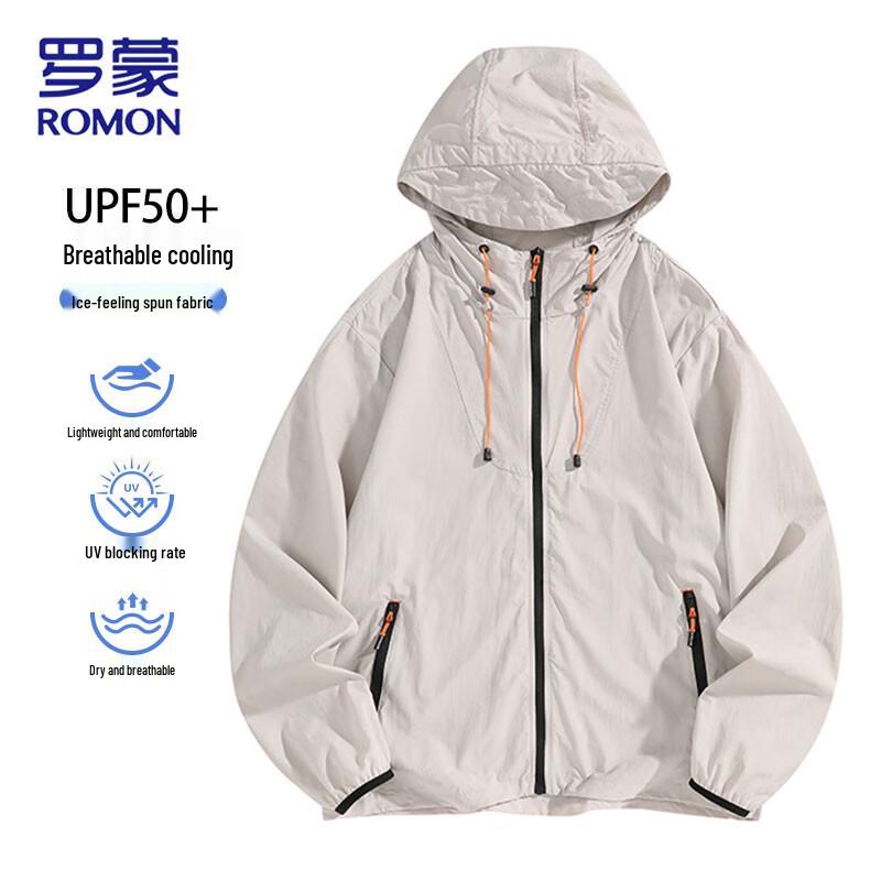 ROMON Men's Ice Silk UPF50+ Sun Protection Jacket