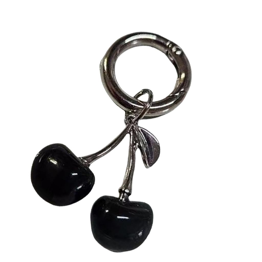Cherrys Keychain Pendant Lovely Sturdy Alloy Charm for Bags and Car Fashionable Accessory for Trendsetters Outfits