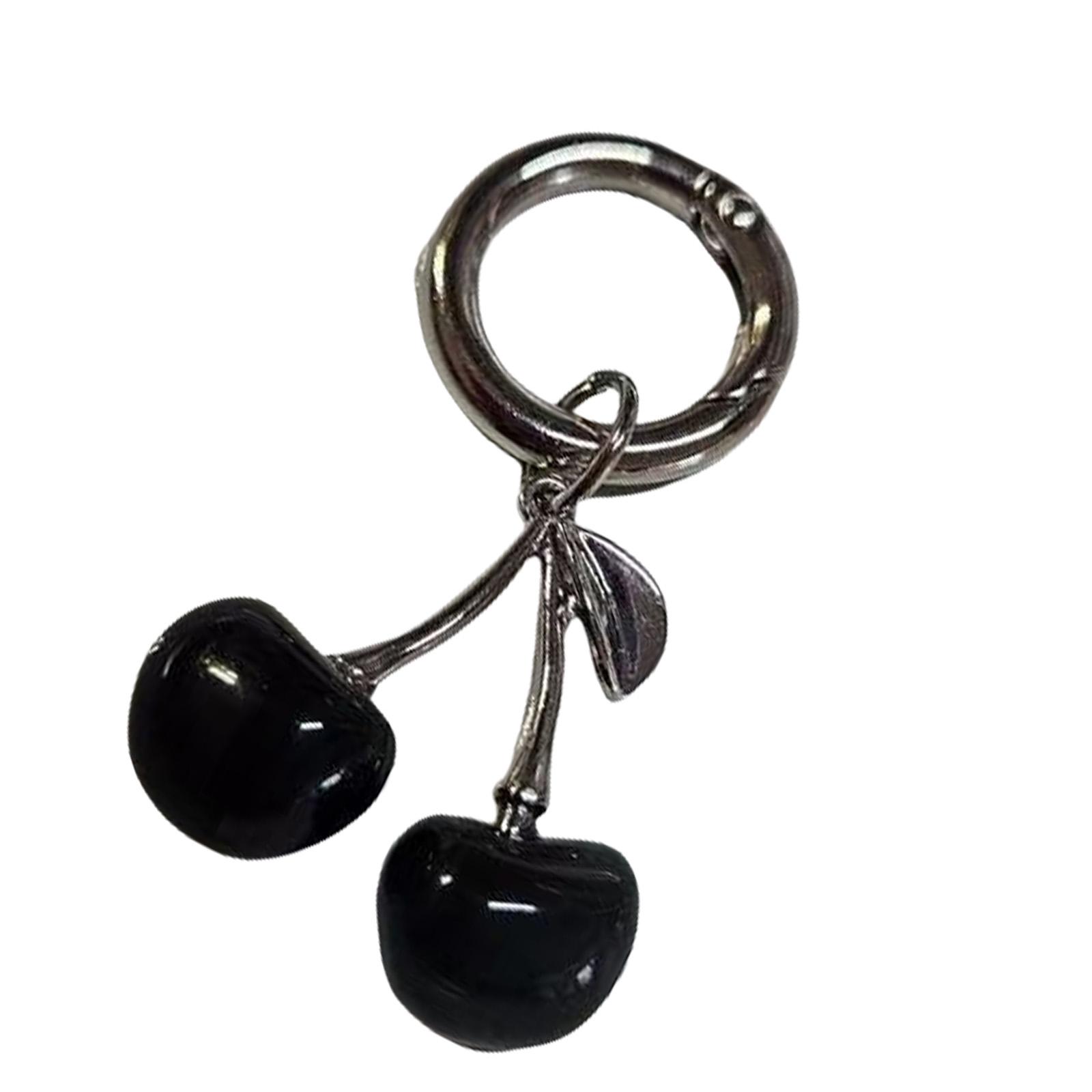 

Подвеска-брелок Cherrys, симпатичный, прочный, из сплава, для сумок и автомобиля, модный аксессуар для законодателей моды чёрный
