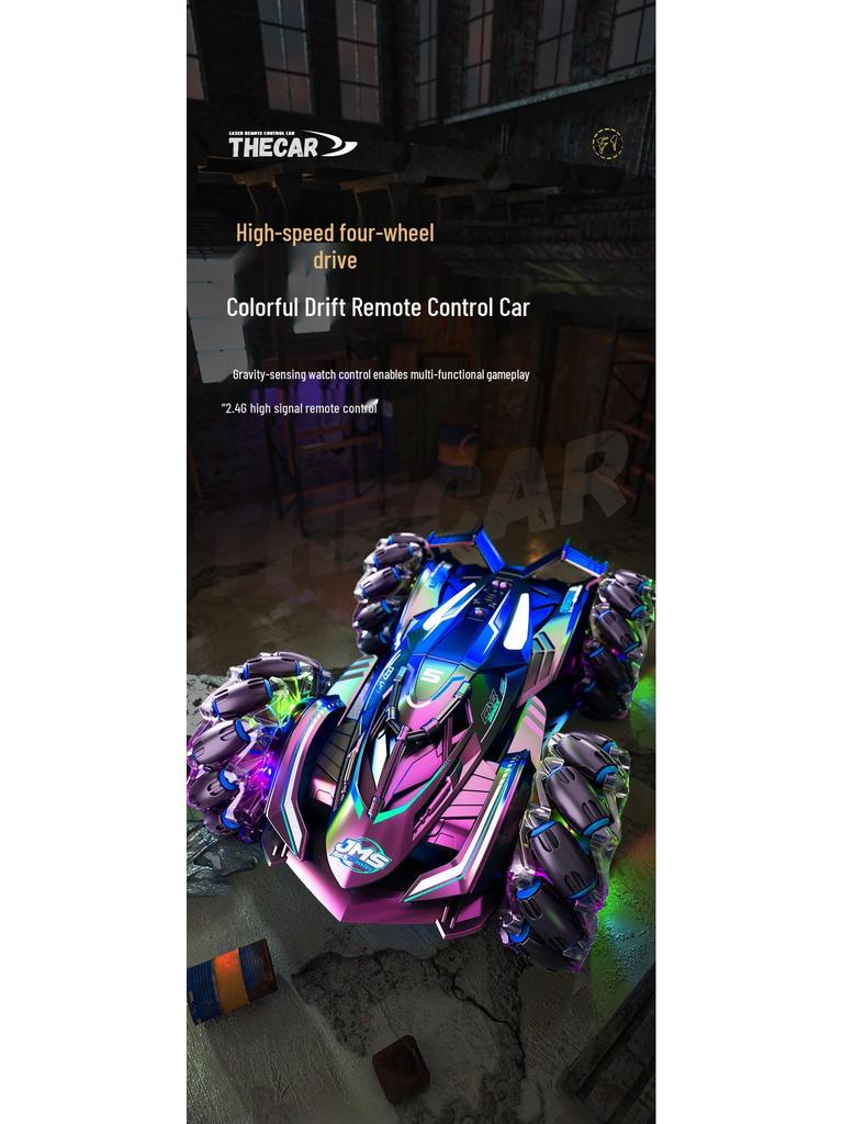 Gesture-Controlled RC Drift Stunt Car, 2.4G High-Speed, Rechargeable, Four-Wheel Drive Racing Toy for Kids