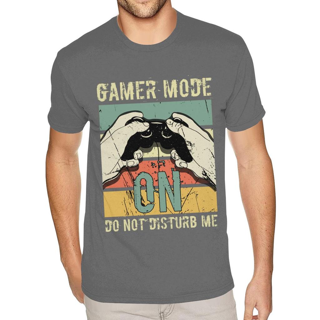 Best Gamer Mode On Do Not Disturb Me Shirt Men 6XL Short Sleeves 100 Cotton Black O Neck TShirts
