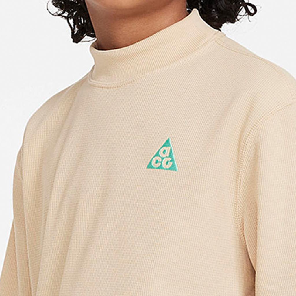 Nike Modisches Einfaches Pullover Rundhals Langarm T-Shirt Kinder Oberteile Beige DR6150-252