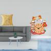 Elegant Cat Cushion Cover for Living Room Office Dorm Car with Non Ticking Silent Wall Clock