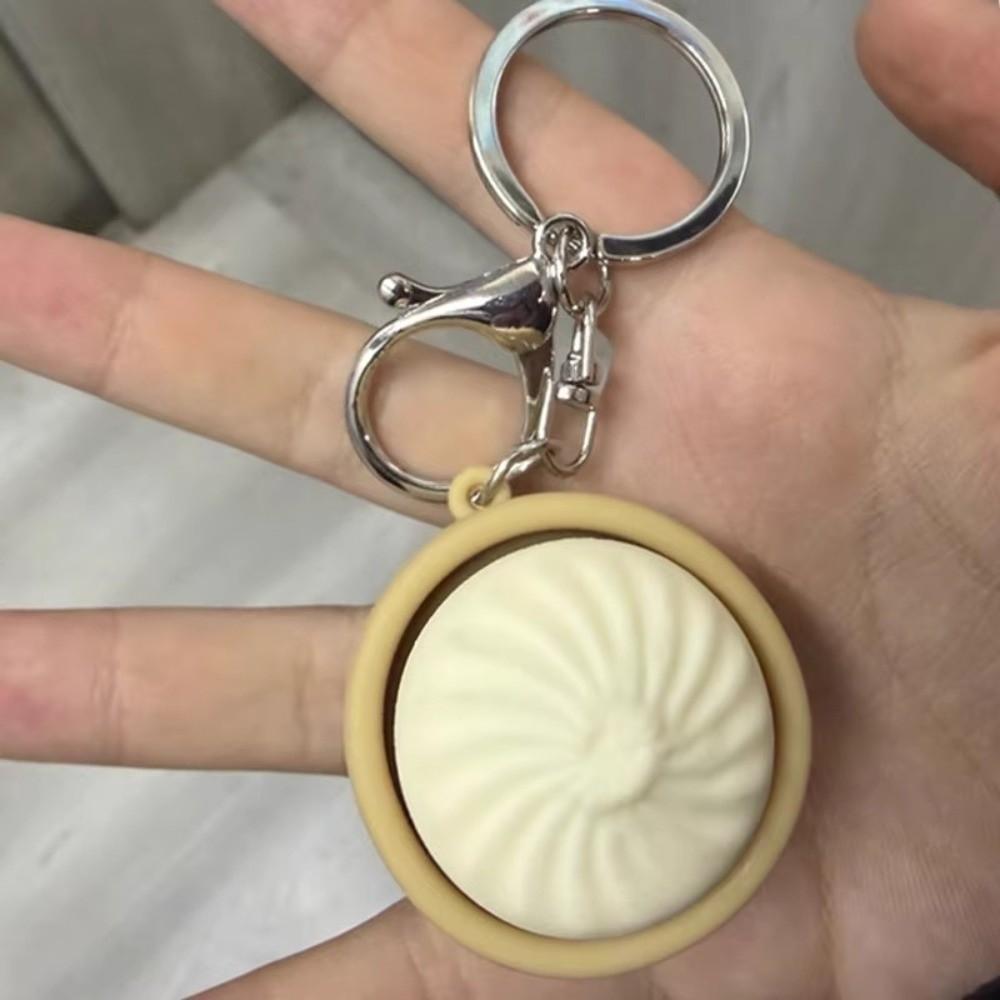 Cute Button Clicker Keyring Mini Sensory Clicker Toys Stress Relief Keychain Kids Toy