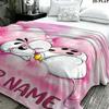 1PC Diddl Custom Name Patterned Flannel Blanket Suitable For All Seasons for Home Decor Warmth and Comfort Gifts Holiday Present