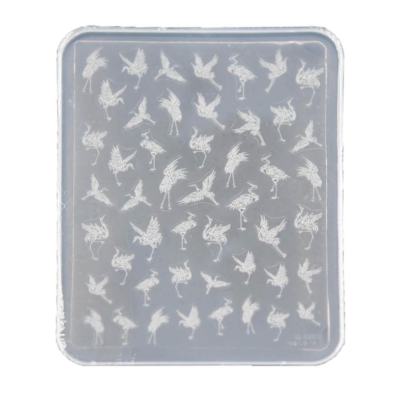 3D Nail Art Mold with Variety of Patterns Template Carving Sticker Stencil Tools Moulds for Nail Enthusiasts and Salons