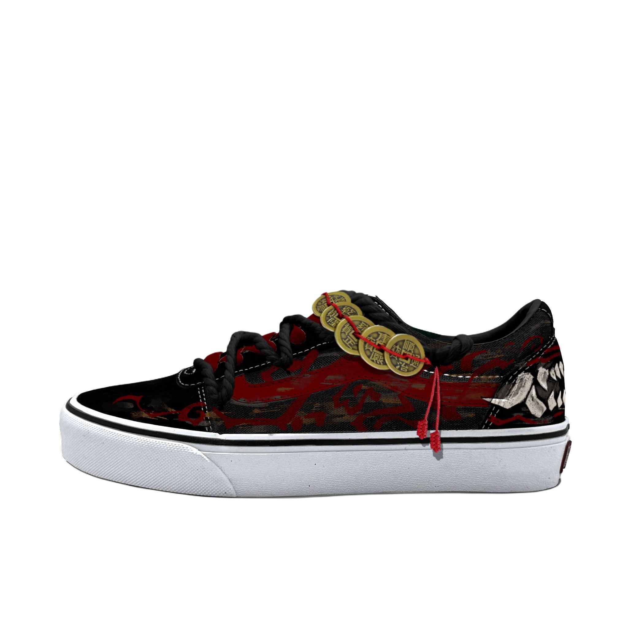 Vans Ward износостойкие низкие кеды для скейтбординга мужские Черно-красные VN0A36EMC4R(Команда613-) 39