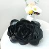 Elegant White Floral Clutch Bag Bridesmaid Evening Wedding Party Soft Silk Nylon Lined Oval Lock