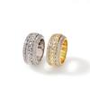 2026 Micro-set Zircon Rotatable Ring Real Gold Electroplating Fashion Personality Hipster Ring