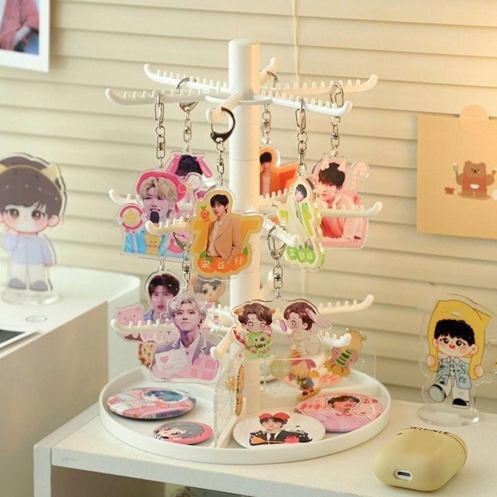 Draaiend Halskettingrek Afneembaar Sieraden Displayrek Oorbellenhouder Standaard Ringen Huisrek