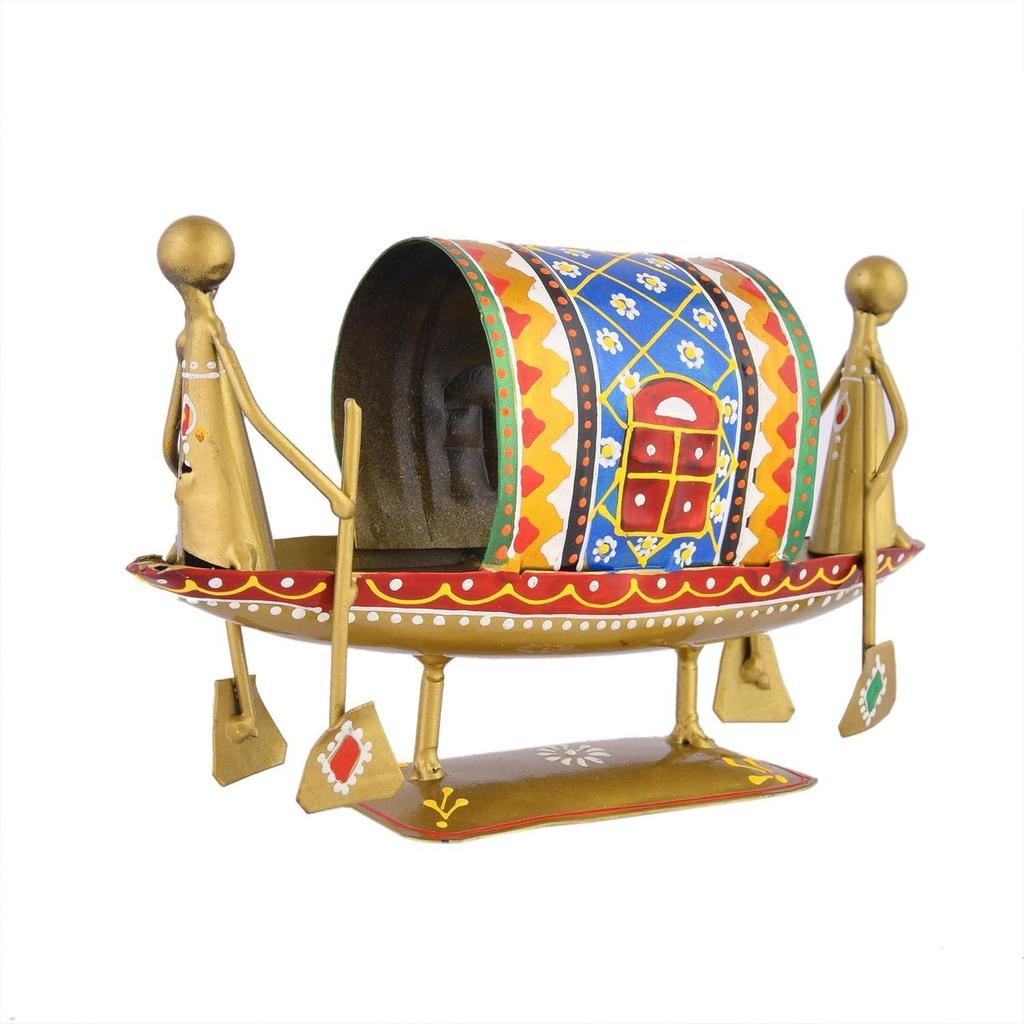 Home Decor Decoration Items for Living Room, Metal Boat Naav Showpiece Decoration Items
