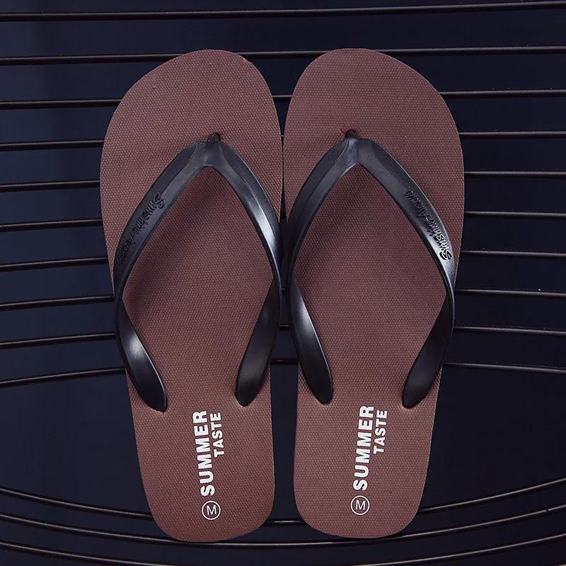 Fashion Men Shoes Summer Beach Sandals Anti-slip Fashion Outdoor Breathable Casual Couple Beach Sandal Flip Flops Shoes Slippers Men
